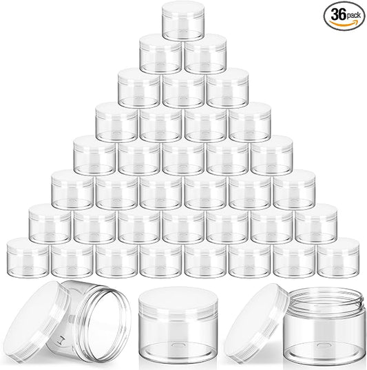 SATINIOR 36 Pieces 1.5 oz Plastic Jars by SATINIOR