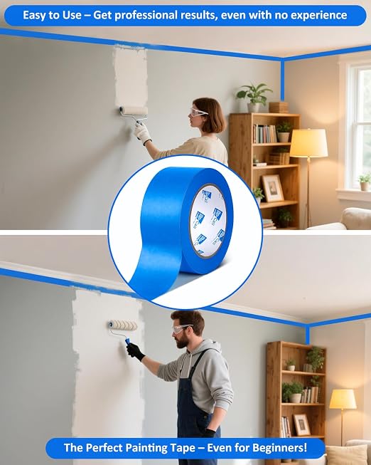 Re-Call Painters Tape 2 Inch Wide, 24 Rolls Painting Tape, 1320 Total Yards. - Image 4