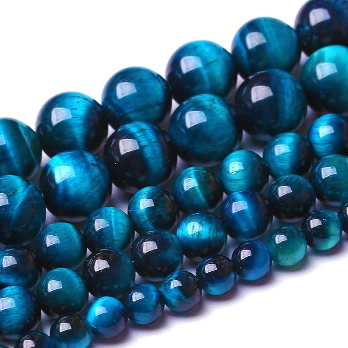 4MM 180pcs Natural Royal Blue Tiger Eye Stone Energy Healing Beads Round Loose - Image 4