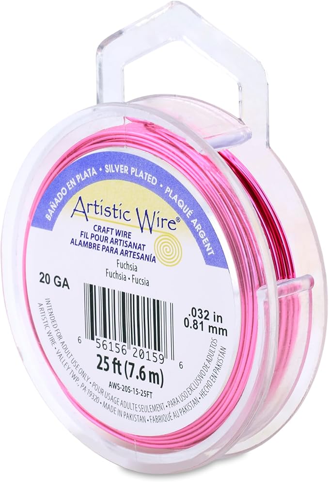 Artistic Wire, 20 Gauge Silver Plated Tarnish Resistant Colored Copper Craft by ArtisticWire