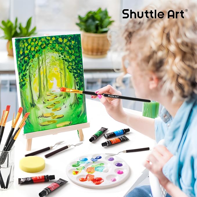 Shuttle Art 54 Pack Acrylic Paint Set, Acrylic Painting Set - Image 8