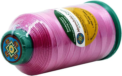 Mandala Crafts Bonded Nylon Thread Pink Heavy Duty Sewing Threads - Image 3