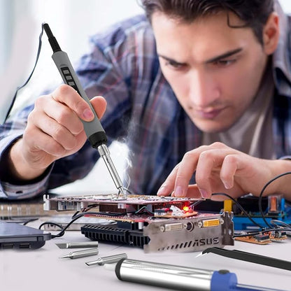 Soldering Iron Kit, 190W Soldering Gun, 110V LED Solder Kit - Image 3