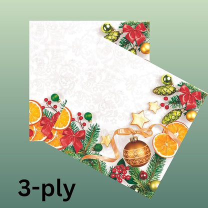 20-ct 13x13 Christmas Paper Decoupage Napkins, 3-Ply Servilletas Tissue Napkin - Image 6