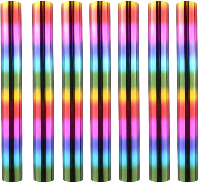 7PCS Rainbow Toner Reactive Foil, Use by CYFUNDESIGN