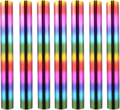 7PCS Rainbow Toner Reactive Foil, Use by CYFUNDESIGN