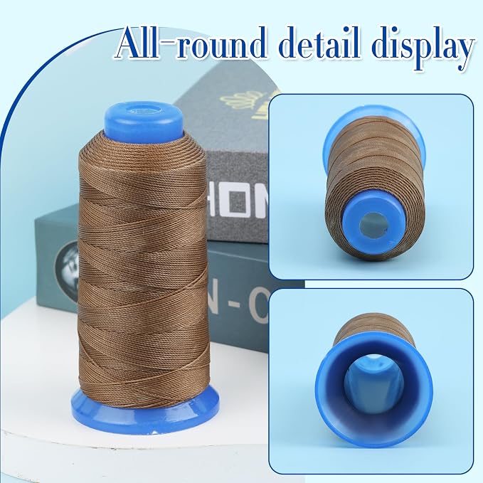 0.55mm Beading Threads, 490 Yards Round Waxed Threads Polyester Cord Waxed - Image 3