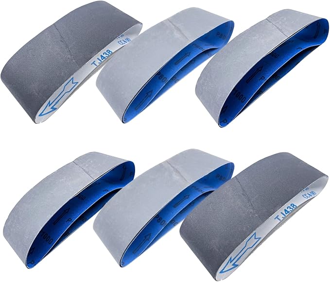 Sanding Belts 3 x 21 Inch Silicon Carbide Sander Paper by Donanim