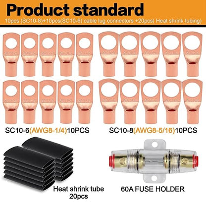 8 Gauge Wire Copper Aluminum CCA 50FT Power & Ground Cable - Image 4