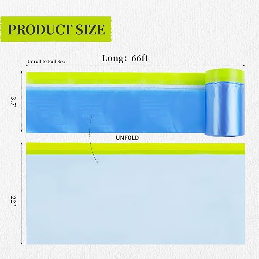 Pre-Taped Masking Film for Painting - Image 2