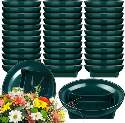 Karenhi 12 Pcs Floral Supplies Green Bowls by Karenhi