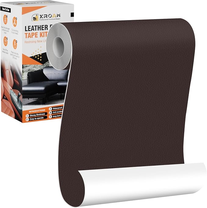 Leather Repair Tape, 4.7x63 inch Leather Patches by ProfessionalFurnitureRepair
