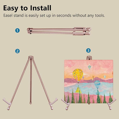 14" High Tabletop Instant Display Easel, Small Desktop Steel Easel Stand - Image 5