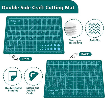 Cutting Mat 8in6in Self Healing Cutting Mat Size Double Sided 5-Ply Rotary - Image 2