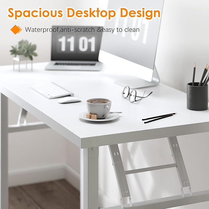 Need Computer Desk Office Desk 62 inches Folding Table - Image 5