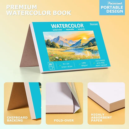 Pacocoast 5.5"x8.5" Small Watercolor Sketchbook - Image 2