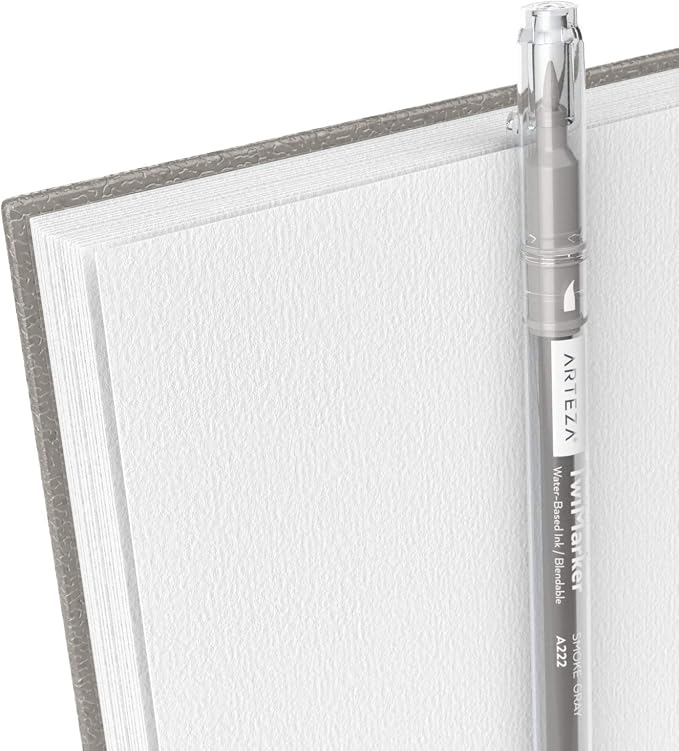 ARTEZA Watercolor Sketchbook 2-Pack, 9x12 Inches – 64 Pages Each, Spiral-Bound - Image 5