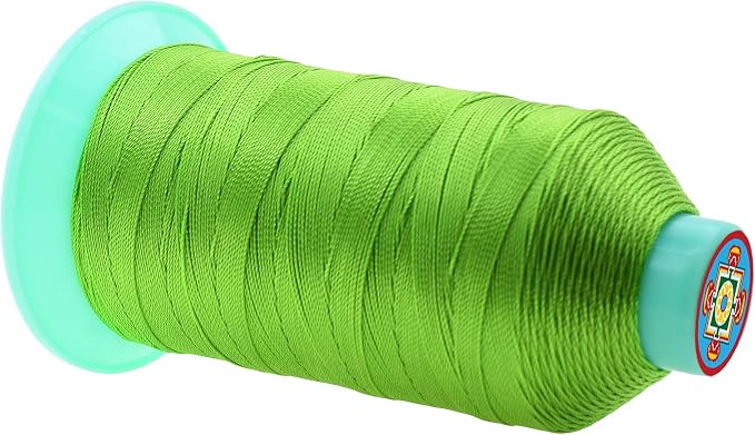 Mandala Crafts Bonded Nylon Thread Apple Green Heavy Duty Sewing Threads - Image 2