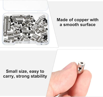 MECCANIXITY 40 Pcs Metal Locking Pin Backs, Locking Pin Keepers Clasp 9mm - Image 5