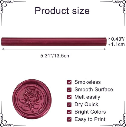 Yoption 15 Pieces Fuchsia Glue Gun Sealing Wax Sticks - Image 2