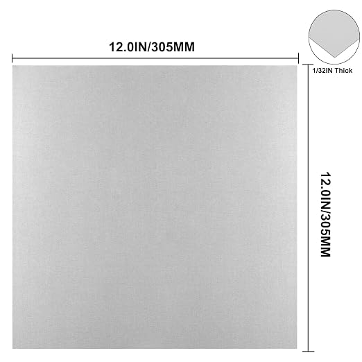 Galvanized Metal Sheet 12" x 12" x 1/32" Inch Galvanized Steel Sheet Plates - Image 3