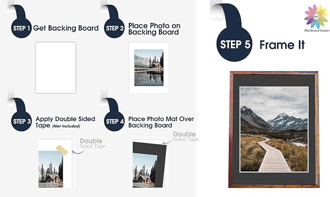 MBC Mat Board Center, 16x20 for 12x16 Black Photo Picture Mats - Image 5