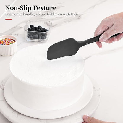 600ºF Heat Resistant Spatulas, High Heat Food Safe Semless Kitchen Silicone - Image 8