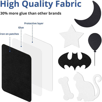 HTVRONT Iron on Patches for Clothing Repair, Fabric Patches for Clothes - Image 2