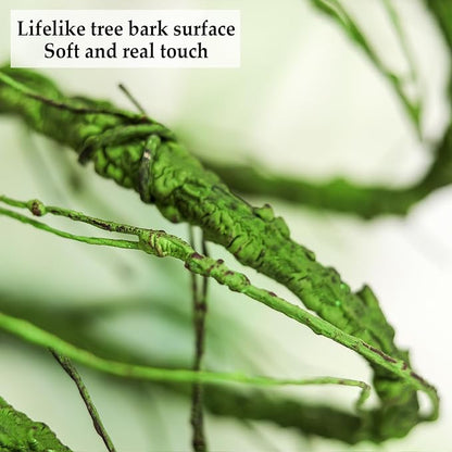 118 inch Medium Malleable Artificial Green Tree Branches Grapevine Garland Fake - Image 8