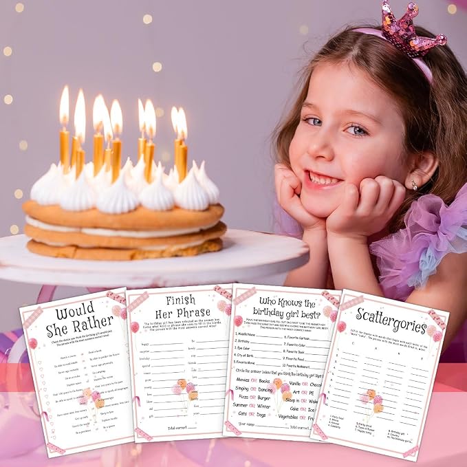 Birthday Party Games Set for Girls, Funny Girls Party Game, Girl Birthday‘s - Image 6