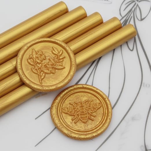 Gold Wax Seal Sticks 26pcs, Andotopee Glue Gun Wax Seal Sticks - Image 2