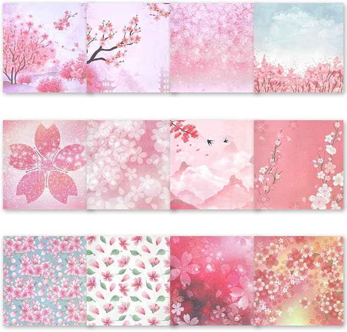 Origami 6x6 Paper Kit 50 Sheets 12 Vivid Colors Double Sided Printed - Image 2