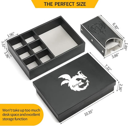 3 in 1 Dice Tray with Lid and Storage Tower, Portable Dice Box Holder - Image 4