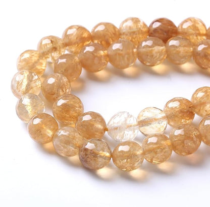 45pcs 8mm Natural Faceted Tea Watermenlon Jade Stone Beads - Image 5