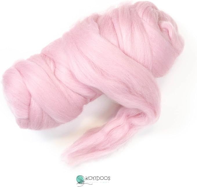 Colored Natural Wool roving, 8 OZ. Best Wool - Image 2