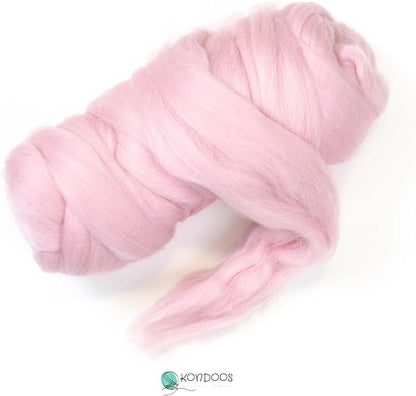 Colored Natural Wool roving, 8 OZ. Best Wool - Image 2