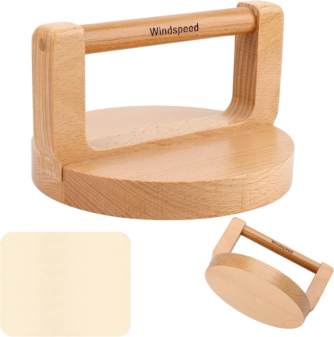 Windspeed Upgrade Wood Baren for Printmaking, 5.5 in Thicker Block Printing by WINDSPEED