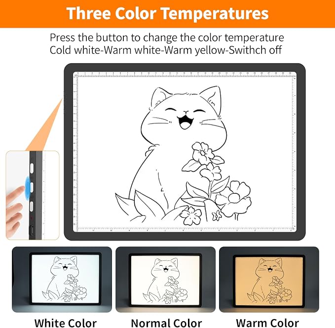 Elice Magnetic A4 Light Board for Diamond Painting, Ultra-Thin Tracing LED - Image 4