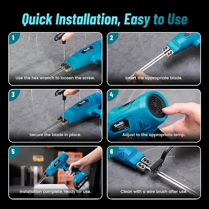 SEESII Cordless Foam Cutter: Electric Hot Knife Kit - Image 8