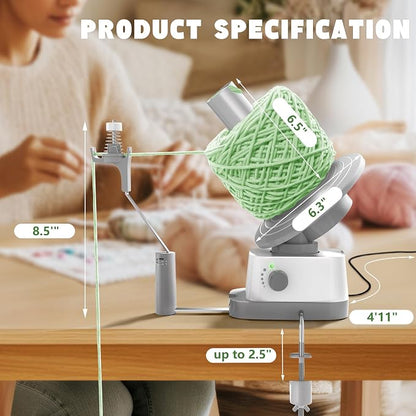 Yarn Winder, Electric Yarn Ball Winder - Image 2