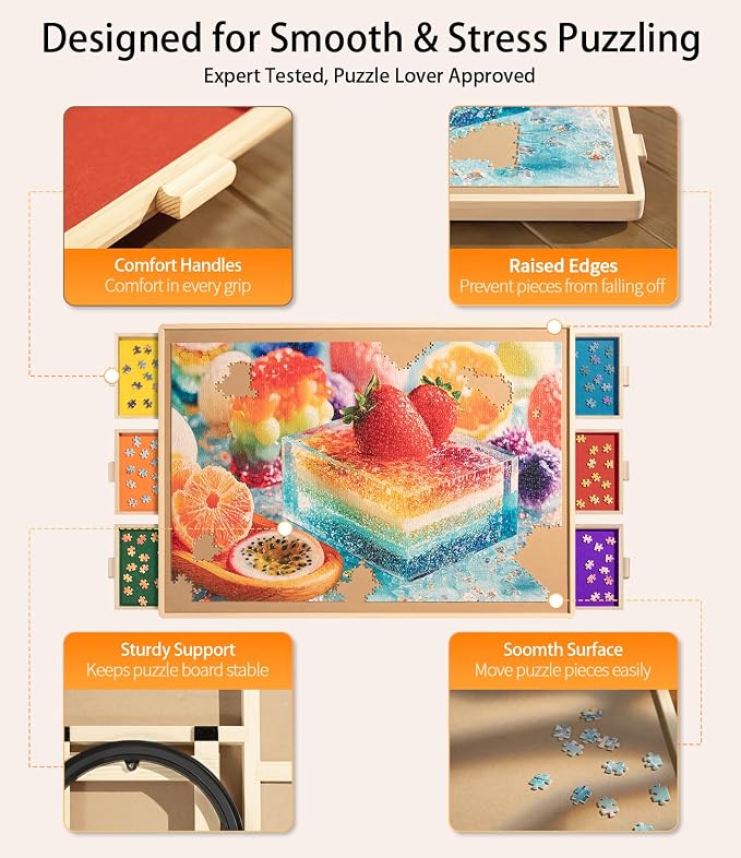 Join&Joy 1500 Piece Puzzle Board Pro, - Image 5