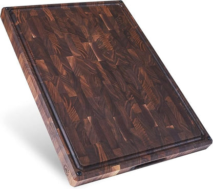Sonder Los Angeles, Made in USA, Large Thick End Grain Walnut Wood Cutting Board by SonderLosAngeles