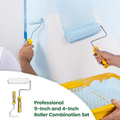 Voomey Professional Paint Roller Kit 22 Pcs, 9-Inch Upgraded Paint Roller - Image 3