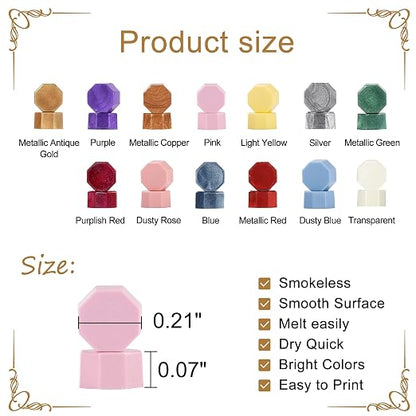 Yoption 360Pcs Dusty Pink Sealing Wax Beads, Sealing Wax Kit - Image 4
