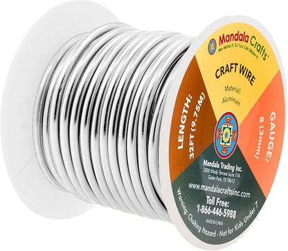 Mandala Crafts 8 Gauge Anodized Aluminum Craft Wire - Image 2