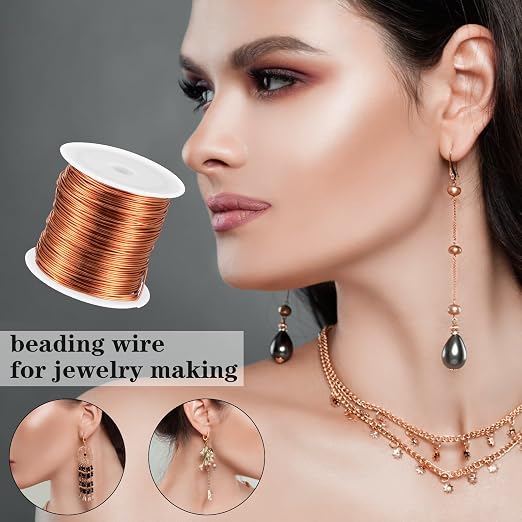 5 Rolls Copper Wire for Jewelry Making 18, 26 Gauge Copper Jewelry Wire Craft - Image 6