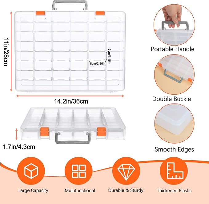 Bluedale 48 Grids Large Plastic Organizer Box - Image 2