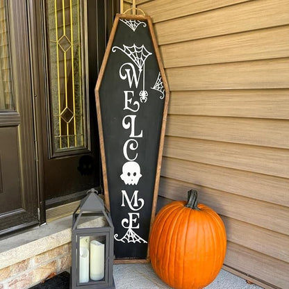 Halloween Stencils for Painting on Wood Door Sign Reusable Large Holiday - Image 2