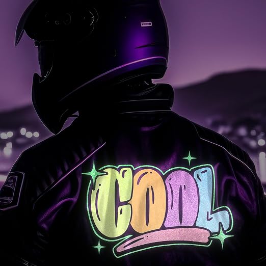 GIRAFVYINL Reflective HTV Heat Transfer Vinyl, Refelctive Iron on Vinyl Neon - Image 5