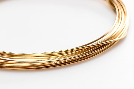 24 Gauge, Jeweler's Brass Wire, Dead Soft, CDA #230 Alloy Jewelry Grade Made in - Image 3